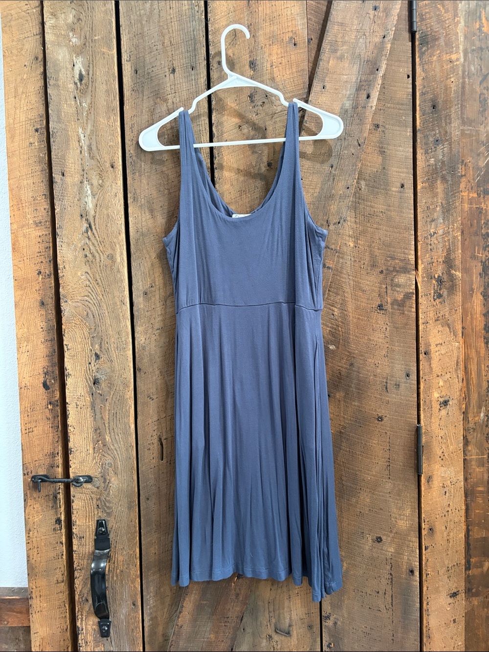 Maurices Slate Blue Sleeveless Scoop-Neck Mini Dress